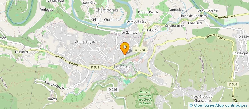 localisation de l'entreprise MONSIEUR MIMOUN BEZZAZI  LES VANS