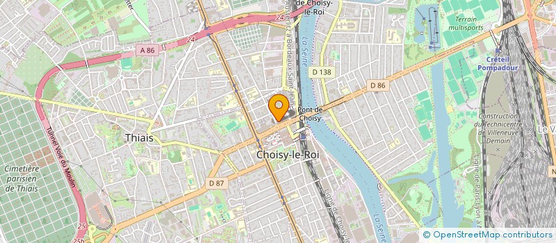 localisation de l'entreprise MONSIEUR MIMOUN DAIEF  CHOISY-LE-ROI