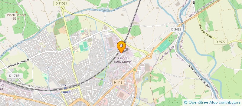 localisation de l'entreprise MONSIEUR MIMOUN HELAILI  LUNEL