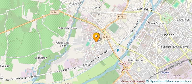 localisation de l'entreprise MONSIEUR MIMOUN KASMI à COGNAC