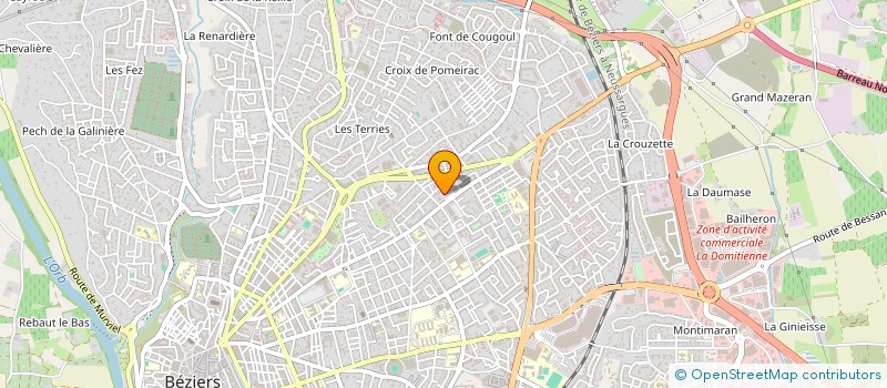 localisation de l'entreprise MONSIEUR MIMOUN MAGREZ  BEZIERS