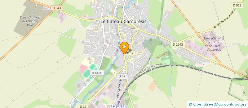 localisation de l'entreprise MONSIEUR MIMOUN RAMDANE  LE CATEAU-CAMBRESIS