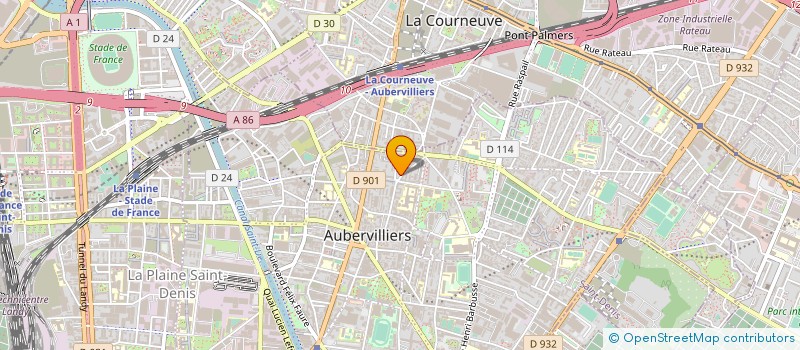 localisation de l'entreprise MONSIEUR MIMOUN ZOUINA  AUBERVILLIERS