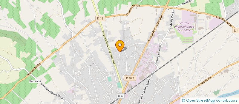 localisation de l'entreprise MONSIEUR MIMOUNE BACHIRI  GAILLAC