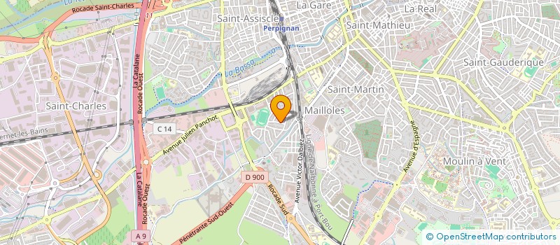 localisation de l'entreprise MONSIEUR MIMOUNE MARGOUM  PERPIGNAN