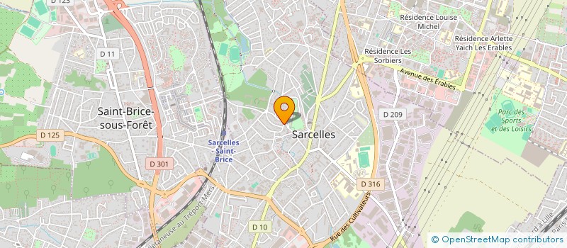 localisation de l'entreprise MONSIEUR MINA MINA  SARCELLES