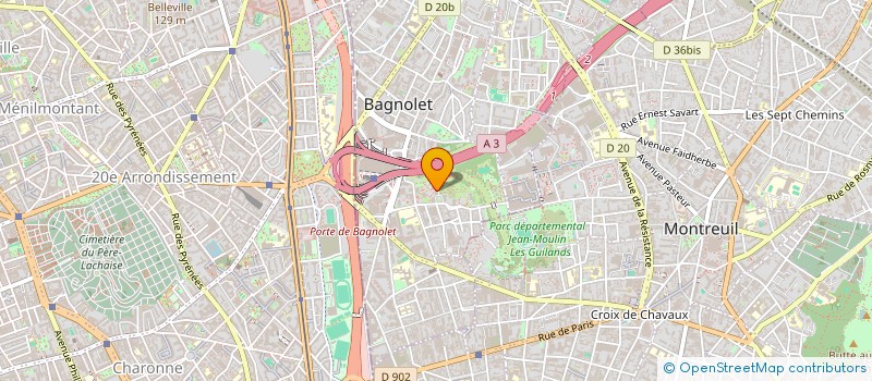 localisation de l'entreprise MONSIEUR MINAMBA DOUMBIA à BAGNOLET