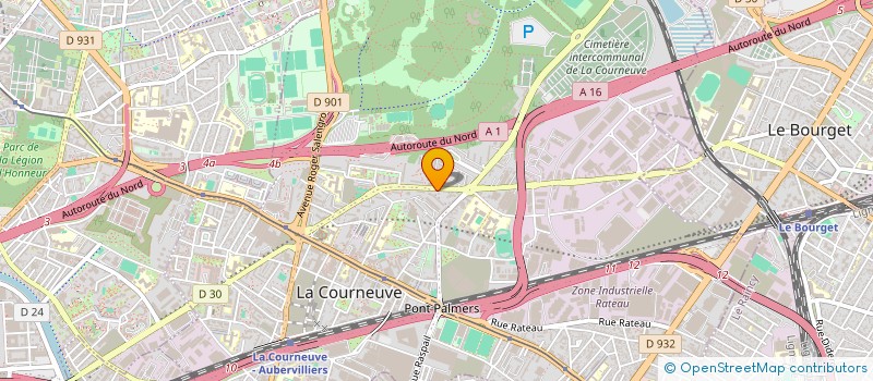 localisation de l'entreprise MONSIEUR MINESSON GUILLAUD à LA COURNEUVE