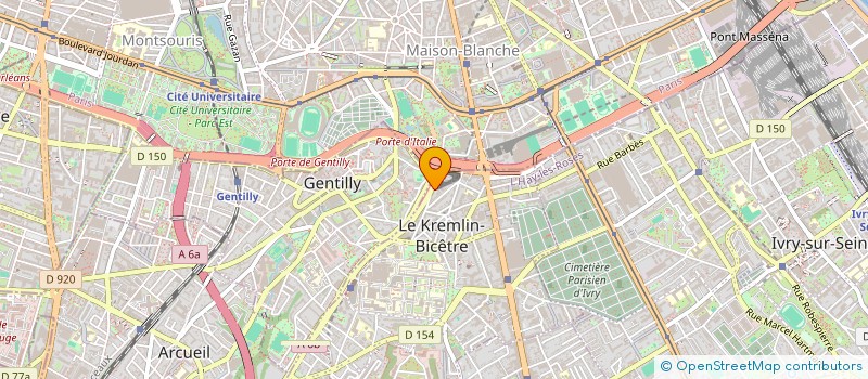 localisation de l'entreprise MONSIEUR MING KONG  GENTILLY