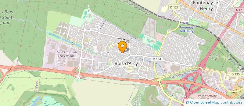 localisation de l'entreprise MONSIEUR MINGEN WU  BOIS-D'ARCY