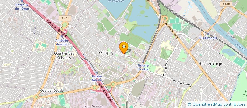 localisation de l'entreprise MONSIEUR MINKORO SAKHANOKHO  GRIGNY