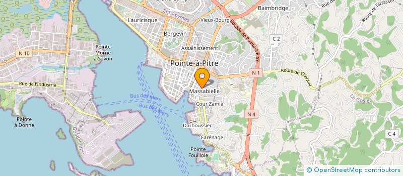 localisation de l'entreprise MONSIEUR MINOS DE LANOE à POINTE-A-PITRE
