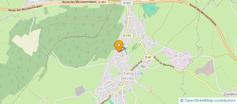 localisation de l'entreprise MONSIEUR MIODRAG SAVIC  ORCHAMPS-VENNES