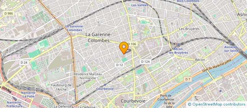 localisation de l'entreprise MONSIEUR MIODRAG SIMIC à LA GARENNE-COLOMBES
