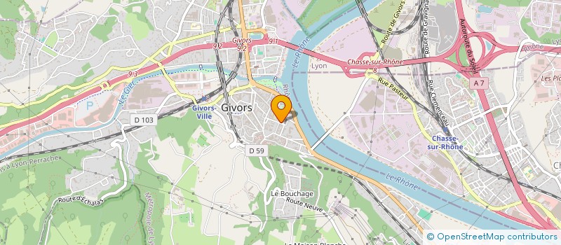 localisation de l'entreprise MONSIEUR MIODRAG SIMOVICI à GIVORS