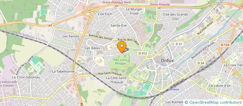 localisation de l'entreprise MONSIEUR MIODRAG VUJIC à DREUX