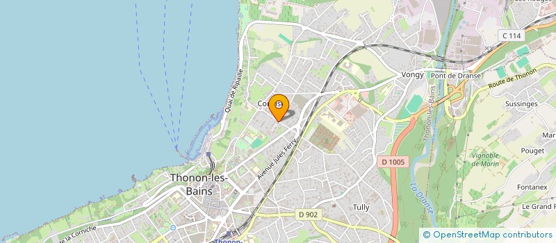 localisation de l'entreprise MONSIEUR MIOMIR PETROVIC à THONON-LES-BAINS