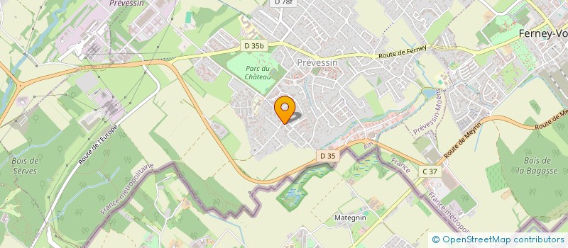 localisation de l'entreprise MONSIEUR MIRAZ SATTAR  PREVESSIN-MOENS