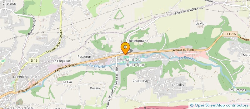 localisation de l'entreprise MONSIEUR MIRCEA TINCA  SAINT-CLAIR-DE-LA-TOUR