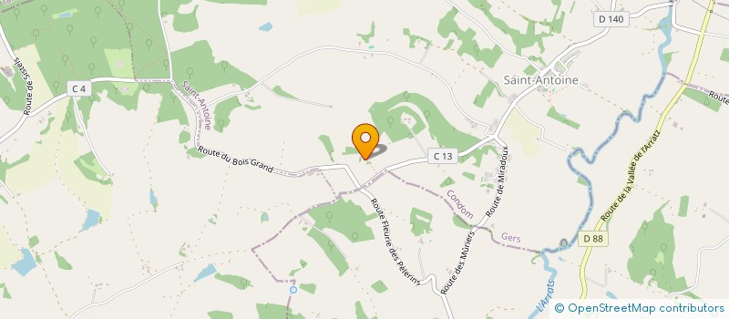 localisation de l'entreprise MONSIEUR MIREILLE SIMON  SAINT-ANTOINE