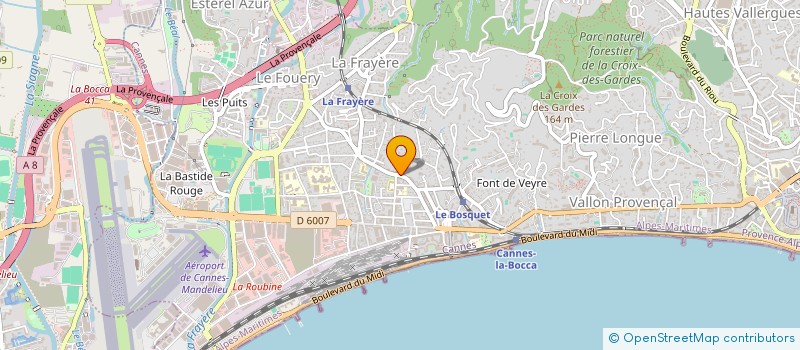 localisation de l'entreprise MONSIEUR MIROLJUB MITIC à CANNES