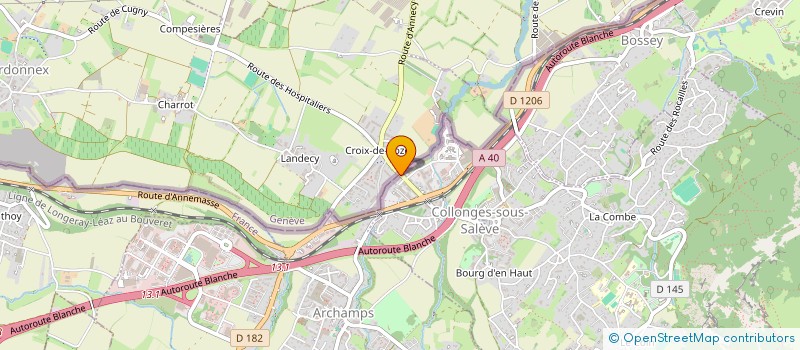 localisation de l'entreprise MONSIEUR MIRSAD AVDYLI  COLLONGES-SOUS-SALEVE