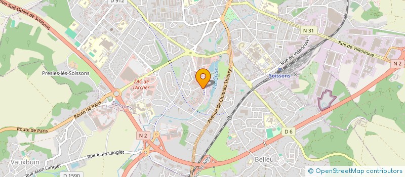 localisation de l'entreprise MONSIEUR MIRSAYED QAYOUMI à SOISSONS