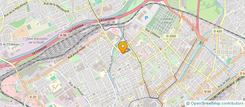 localisation de l'entreprise MONSIEUR MIRWAIS RAHMANI  MULHOUSE