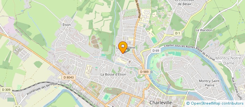 localisation de l'entreprise MONSIEUR MIRWALI MOMAND à CHARLEVILLE-MEZIERES