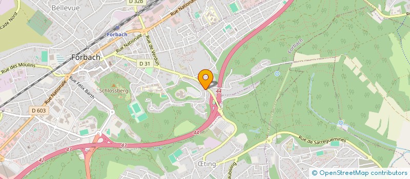 localisation de l'entreprise MONSIEUR MIRZA SABOTIC  FORBACH