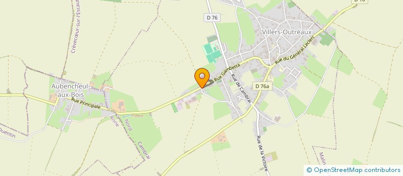 localisation de l'entreprise MONSIEUR MISAEL LANGLET  VILLERS-OUTREAUX