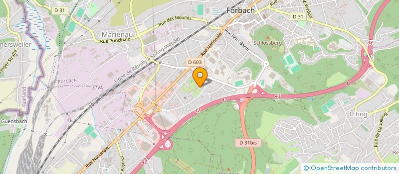 localisation de l'entreprise MONSIEUR MISIN SULEJMANI  FORBACH