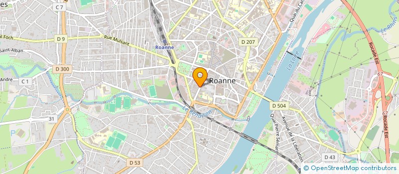 localisation de l'entreprise MONSIEUR MITJA POTHIER  ROANNE