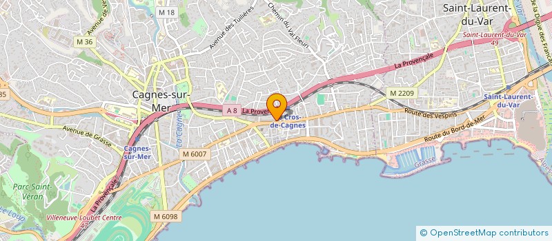 localisation de l'entreprise MONSIEUR MIVHEL JOVENIN à CAGNES-SUR-MER