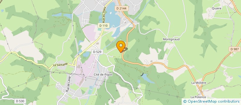 localisation de l'entreprise MONSIEUR MO SE RODIER  SAINT ELOY LES MINES