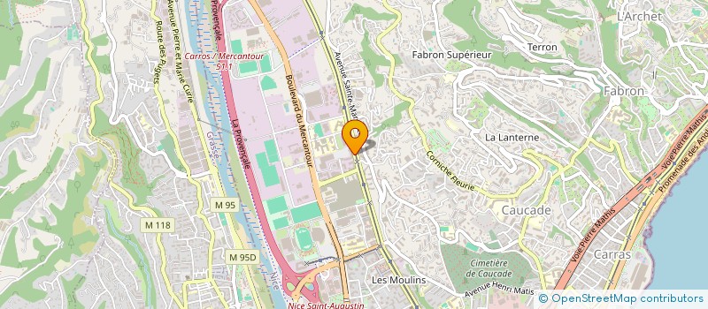 localisation de l'entreprise MONSIEUR MOAAD EL MOUTAWAKIL ALAOUI à NICE