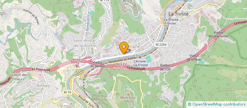 localisation de l'entreprise MONSIEUR MOAAD MAJDANE  NICE