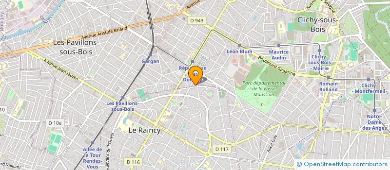 localisation de l'entreprise MONSIEUR MOACIR OLIVEIRA DA SILVA à CLICHY-SOUS-BOIS