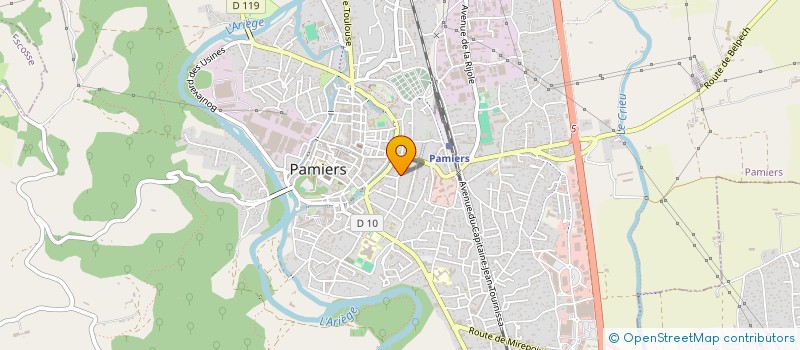 localisation de l'entreprise MONSIEUR MOAD BOUNOUA à PAMIERS