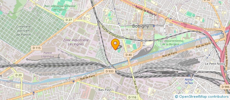 localisation de l'entreprise MONSIEUR MOAD JAOUSTI  BOBIGNY