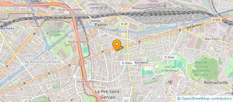 localisation de l'entreprise MONSIEUR MOAHMMED FRIHOU à PANTIN
