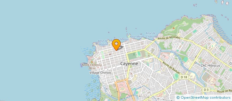 localisation de l'entreprise MONSIEUR MOARQUE DOS SANTOS CORDEIRO à CAYENNE