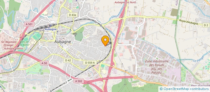 localisation de l'entreprise MONSIEUR MOATIA AOUACHRIA  AUBAGNE