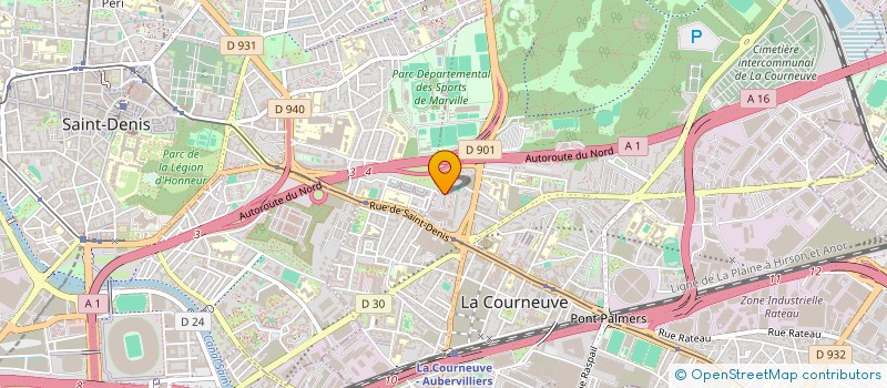 localisation de l'entreprise MONSIEUR MOAZIZ BUTT à LA COURNEUVE