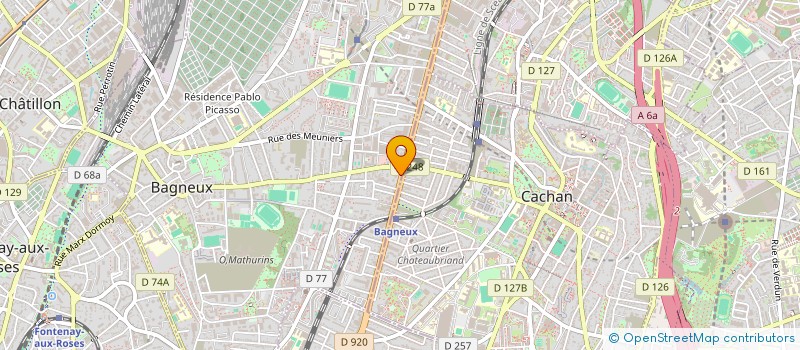 localisation de l'entreprise MONSIEUR MOBARAK EJAEYL KABOSS à BAGNEUX