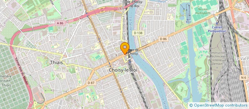 localisation de l'entreprise MONSIEUR MOBARAK MAHDI ADAM  CHOISY-LE-ROI