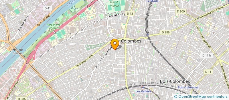 localisation de l'entreprise MONSIEUR MOBIN AHMADI à COLOMBES