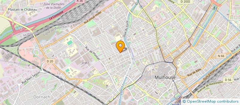 localisation de l'entreprise MONSIEUR MOBINE MOHAMAD  MULHOUSE