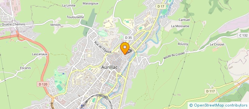 localisation de l'entreprise MONSIEUR MOBORIZ BAHODURKHEIL à AURILLAC