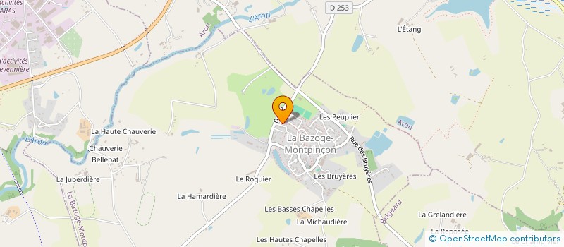 localisation de l'entreprise MONSIEUR MODAN MEVEL  LA BAZOGE-MONTPINCON